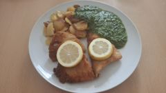 Fischfilet mit Spinat